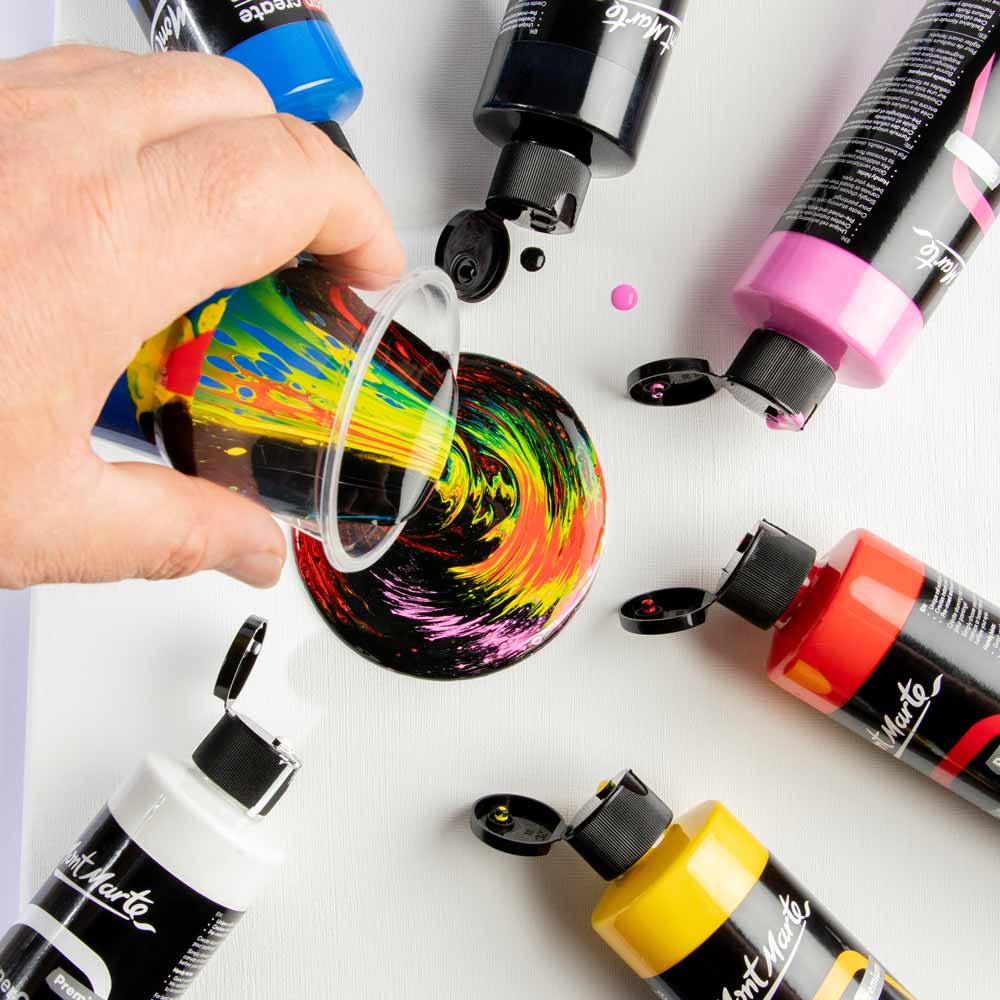 SuperCell Pouring Paint Premium 240ml (8.1 US fl.oz) - Gold - Image 7