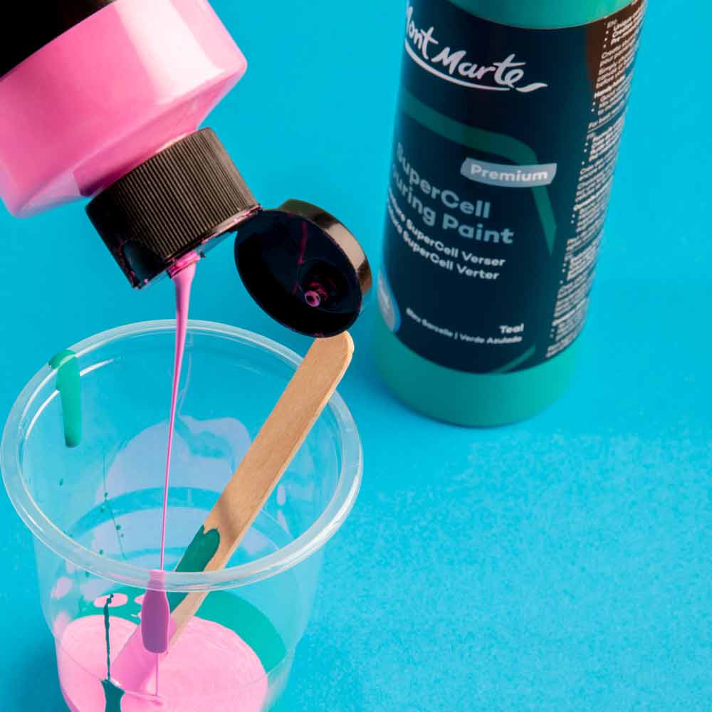 SuperCell Pouring Paint Premium 240ml (8.1 US fl.oz) - Hot Pink - Image 7