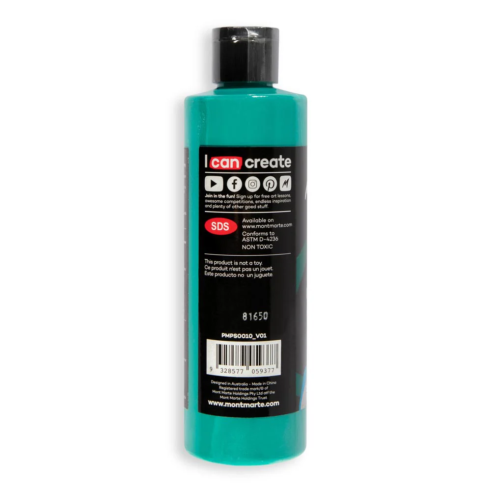 SuperCell Pouring Paint Premium 240ml (8.1 US fl.oz) - Teal - Image 4