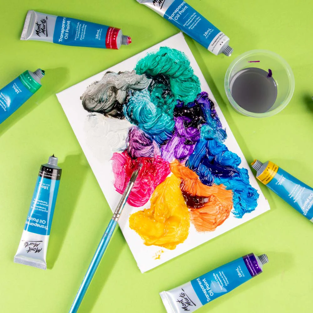 Transparent Oil Paint Intro Set Premium 8pc x 18ml (0.6 US fl.oz) - Image 8