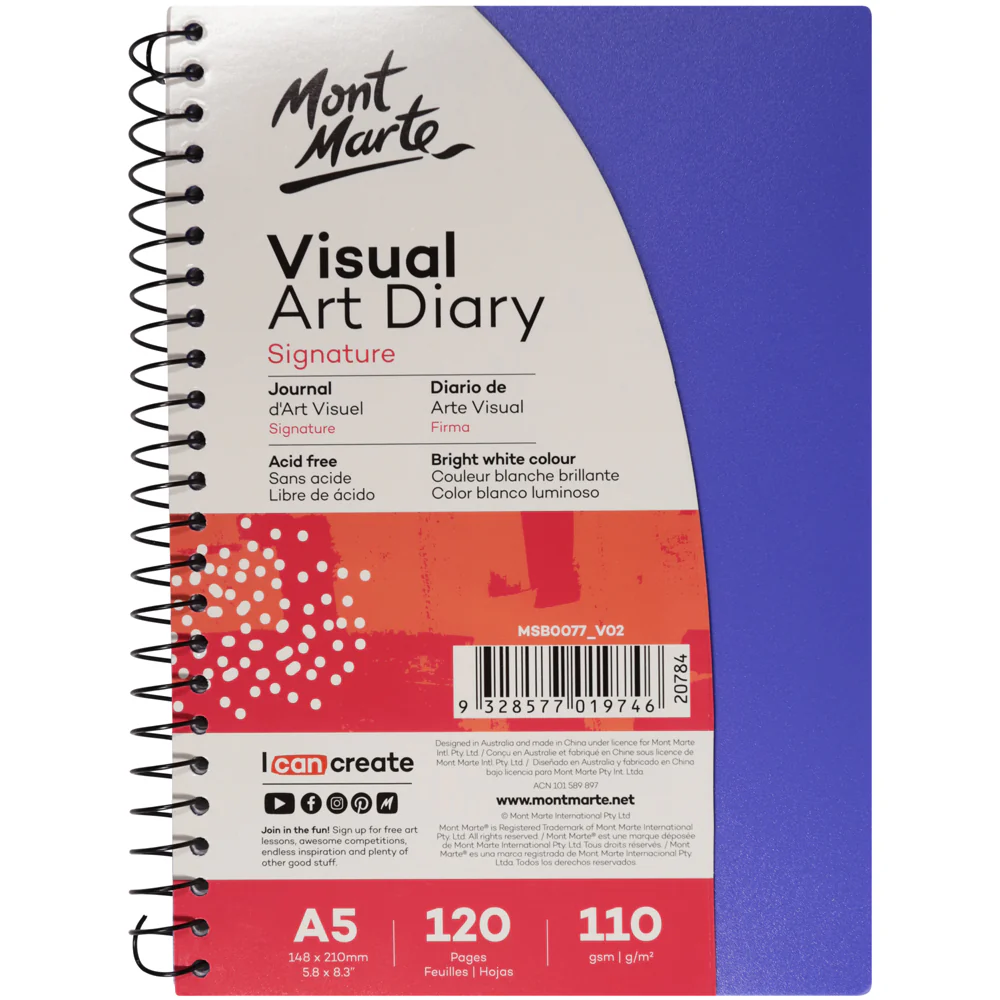 Visual Art Diary Signature A5 120 Pages 110gsm - Image 7