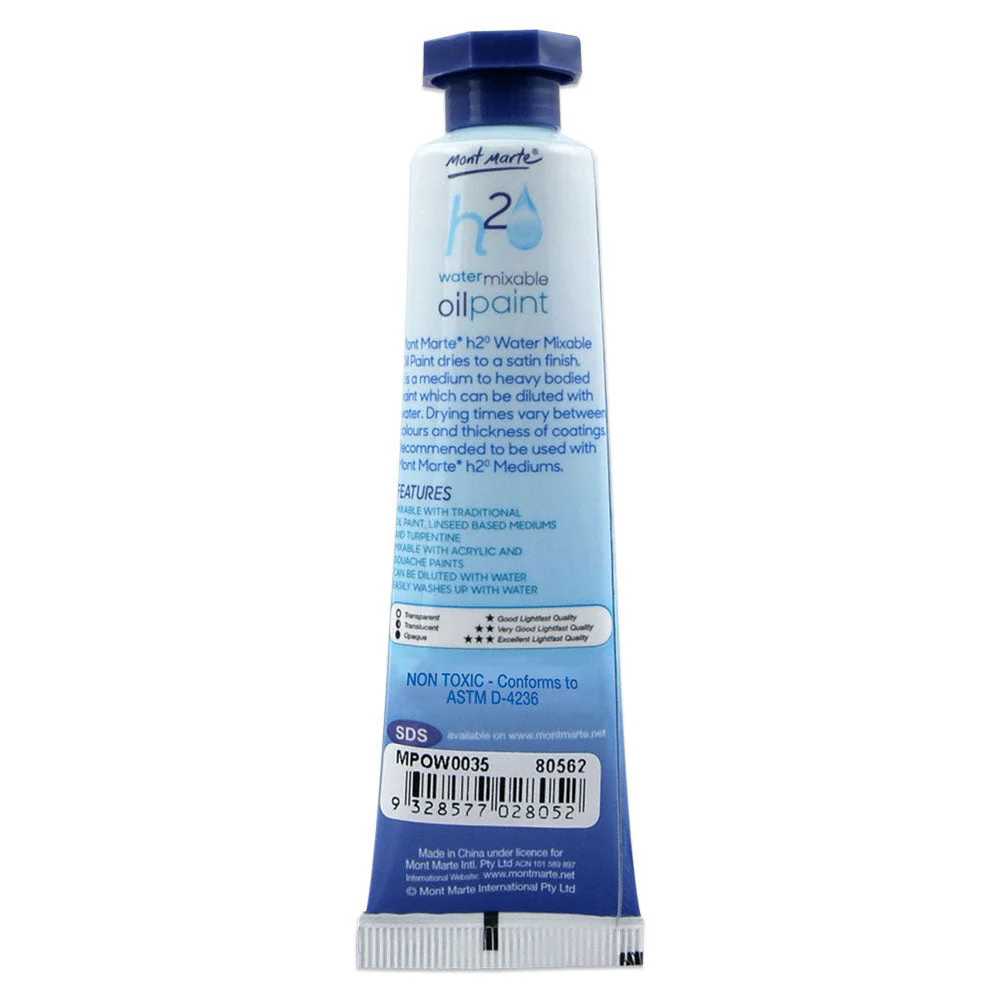 Water Mixable Oil Paint 37ml (1.25oz) - Burnt Sienna - Image 2