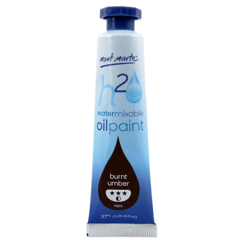 Water Mixable Oil Paint 37ml (1.25oz) - Burnt Umber