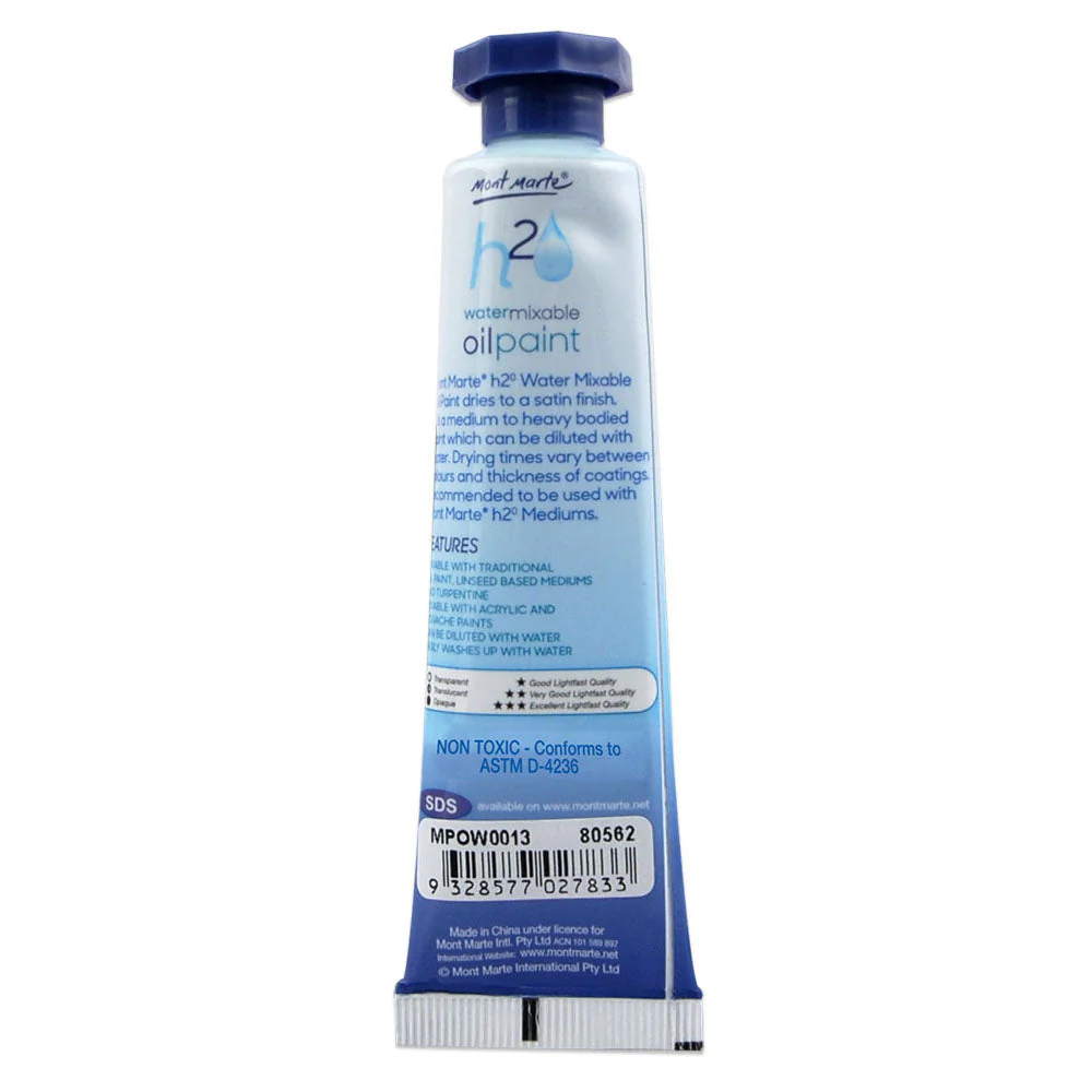 Water Mixable Oil Paint 37ml (1.25oz) - Carmine - Image 2