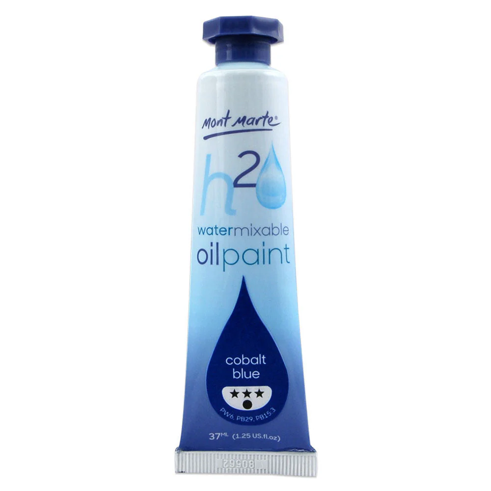 Water Mixable Oil Paint 37ml (1.25oz) - Cobalt Blue - Image 2