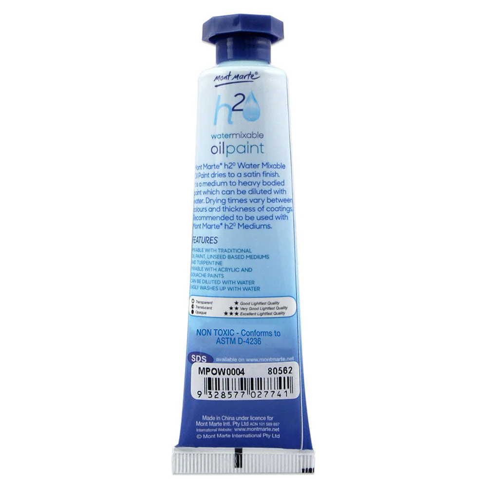 Water Mixable Oil Paint 37ml (1.25oz) - Lemon Yellow - Image 2