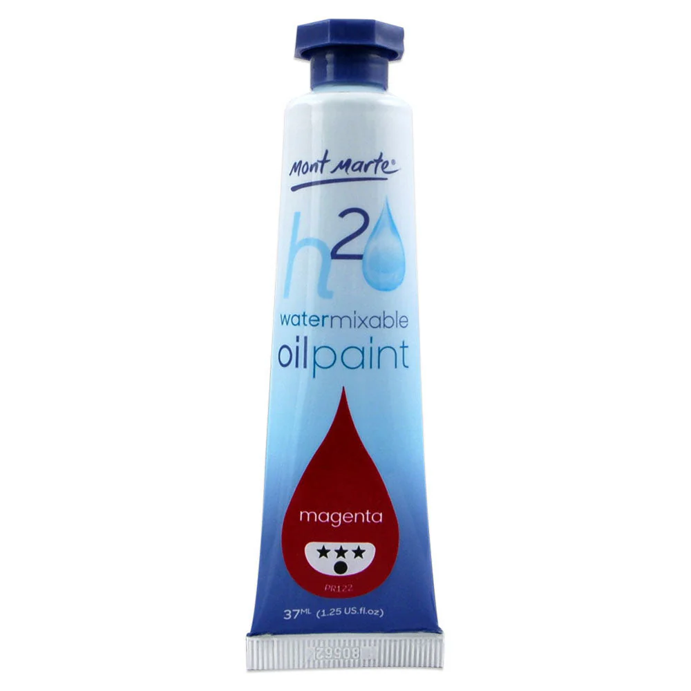 Water Mixable Oil Paint 37ml (1.25oz) - Magenta - Image 2