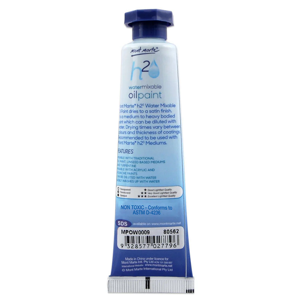 Water Mixable Oil Paint 37ml (1.25oz) - Orange - Image 2