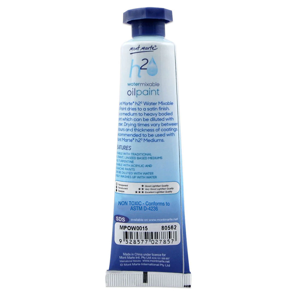 Water Mixable Oil Paint 37ml (1.25oz) - Permanent Crimson - Image 2
