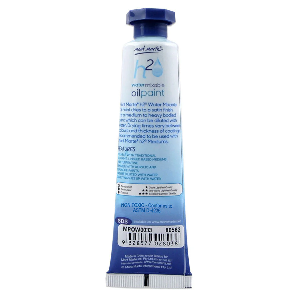 Water Mixable Oil Paint 37ml (1.25oz) - Phthalo Green - Image 2