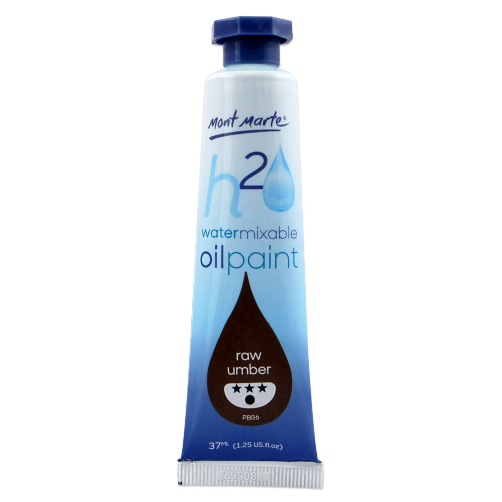 Water Mixable Oil Paint 37ml (1.25oz) - Raw Umber - Image 2