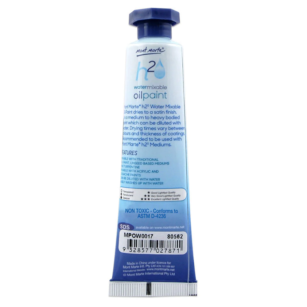 Water Mixable Oil Paint 37ml (1.25oz) - Red Ochre - Image 2