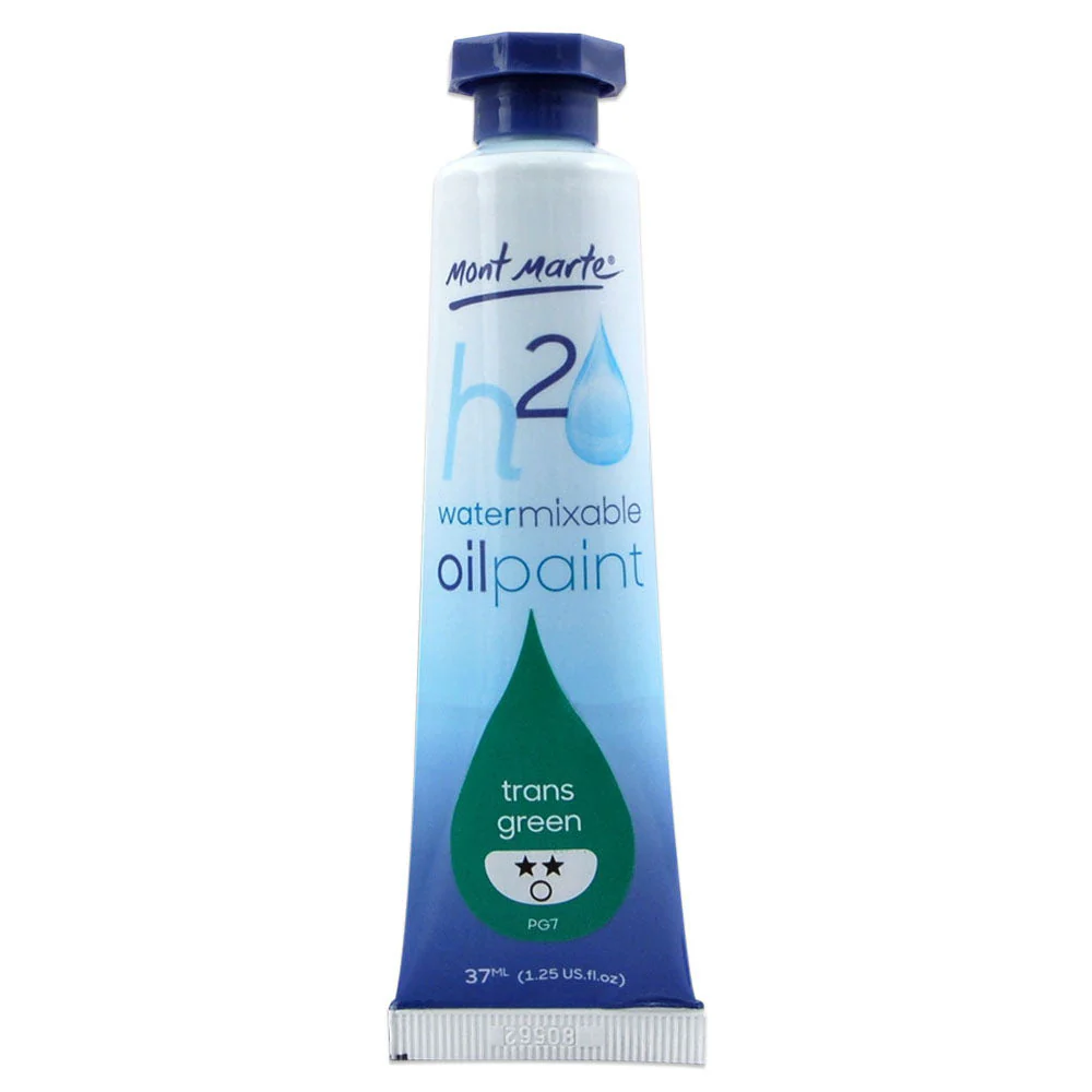 Water Mixable Oil Paint 37ml (1.25oz) - Trans Green