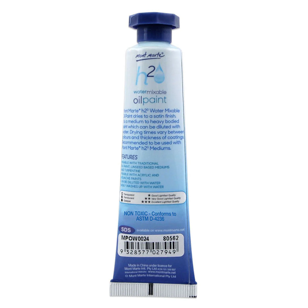 Water Mixable Oil Paint 37ml (1.25oz) - Ultramarine Blue - Image 2