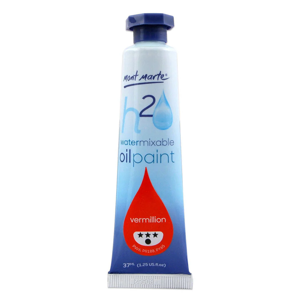 Water Mixable Oil Paint 37ml (1.25oz) - Vermillion