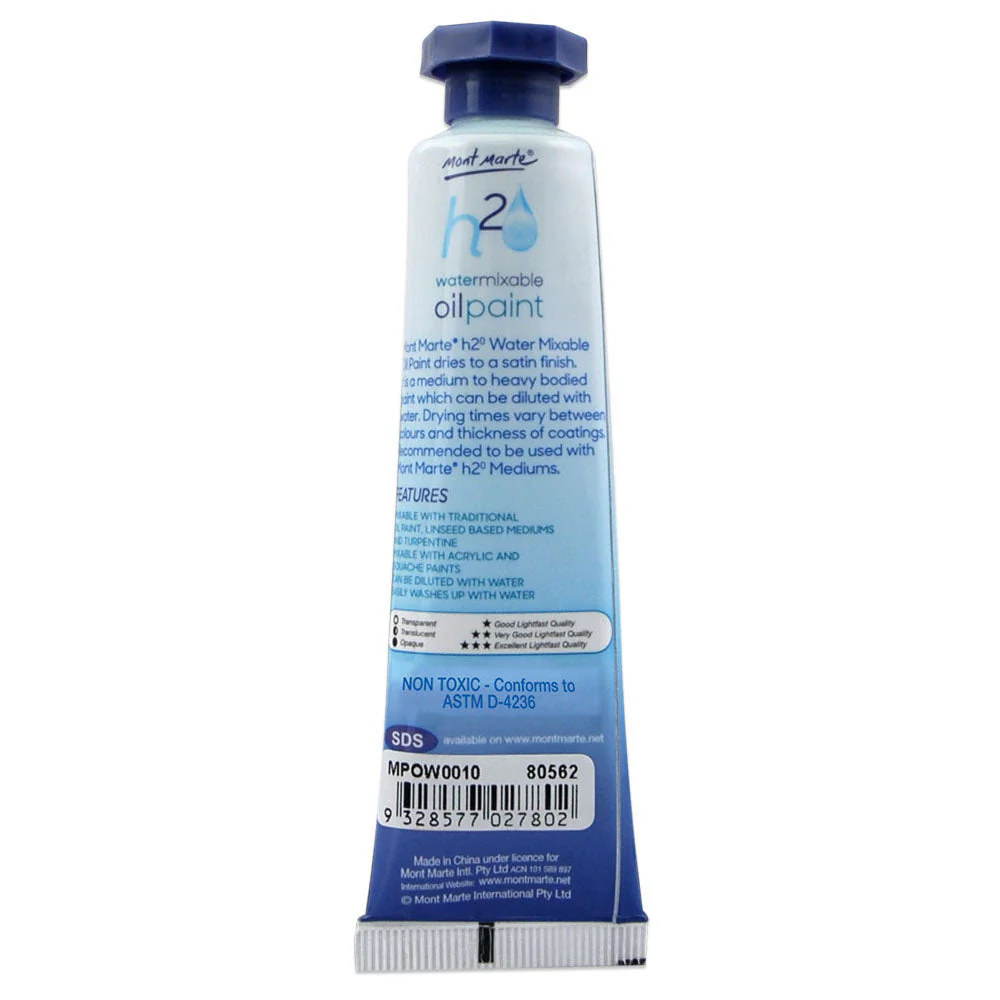 Water Mixable Oil Paint 37ml (1.25oz) - Vermillion - Image 2