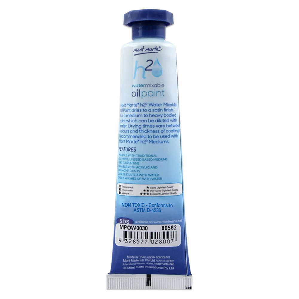 Water Mixable Oil Paint 37ml (1.25oz) - Viridian - Image 2