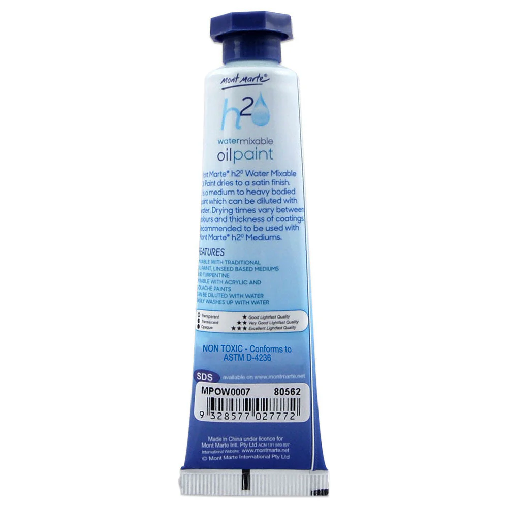 Water Mixable Oil Paint 37ml (1.25oz) - Yellow Ochre - Image 2
