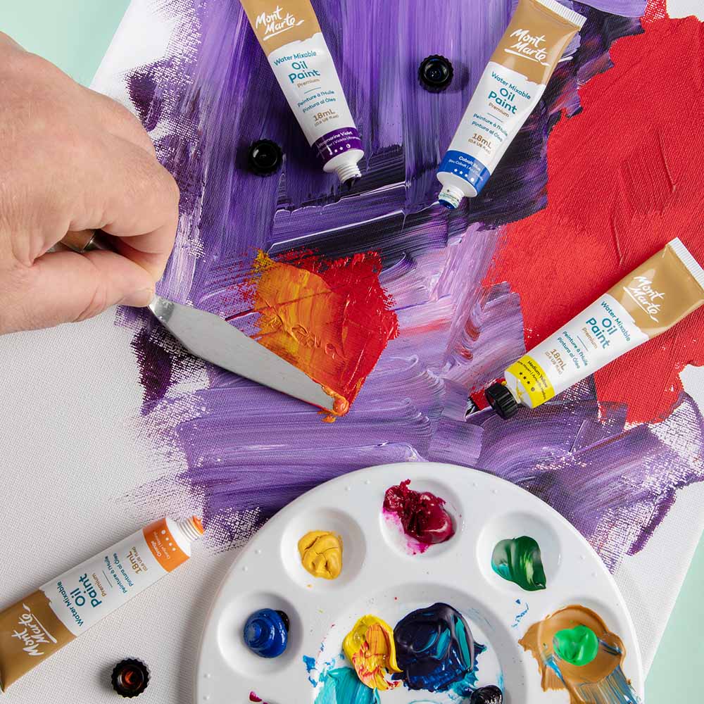 Water Mixable Oil Paint Intro Set Premium 8pc x 18ml  (0.6 US fl.oz) - Image 7