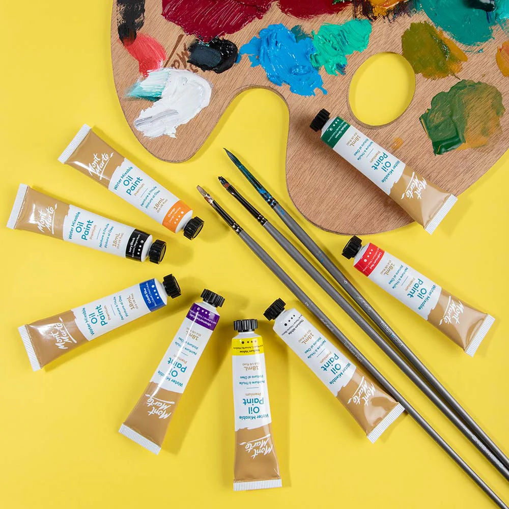 Water Mixable Oil Paint Intro Set Premium 8pc x 18ml  (0.6 US fl.oz) - Image 8