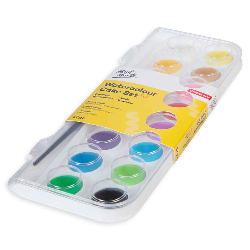 Watercolour Cake Set Discovery 17pc - Image 3