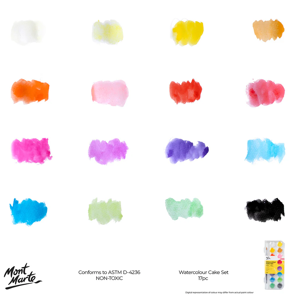 Watercolour Cake Set Discovery 17pc - Image 9