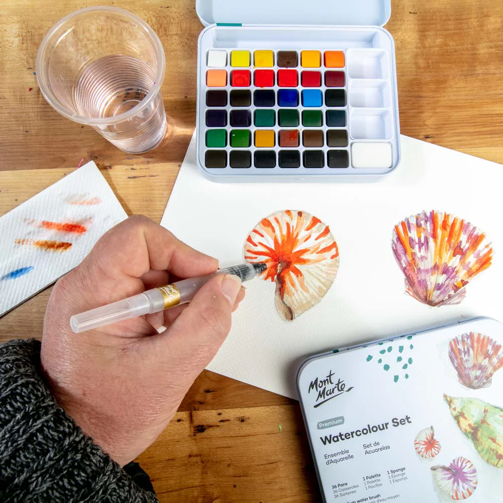 Watercolour Set in Tin Premium 39pc - Image 5