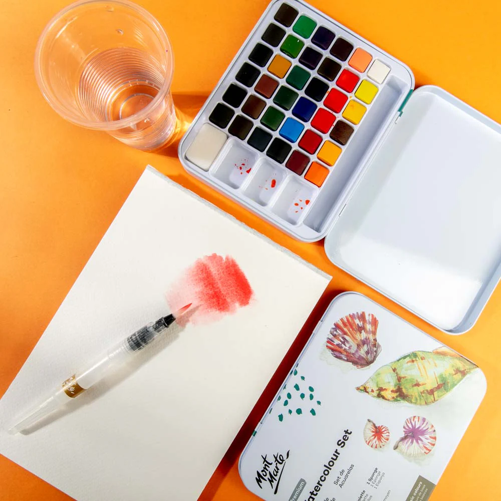 Watercolour Set in Tin Premium 39pc - Image 8